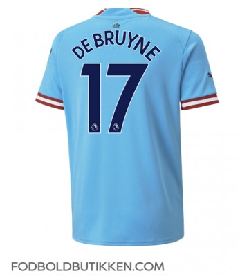 Manchester City Kevin De Bruyne #17 Hjemmebanetrøje 2022-23 Kortærmet